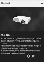 Panasonic projector PT-ar-100