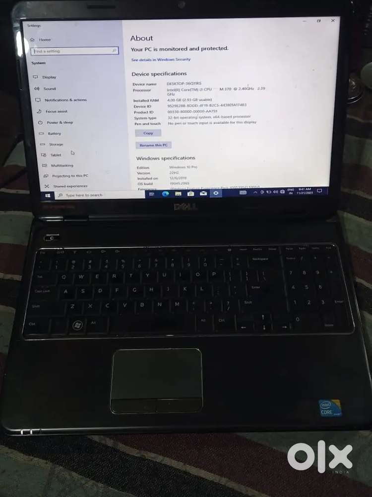 4gb ram  hard disk 500