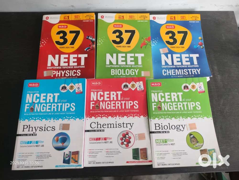 NEET Books For Sale–MTG At YourFingertips(2024–2025Edition)+37YearsPYQ