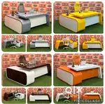 L shaped exclusively designed office table cum md tables pay cash on