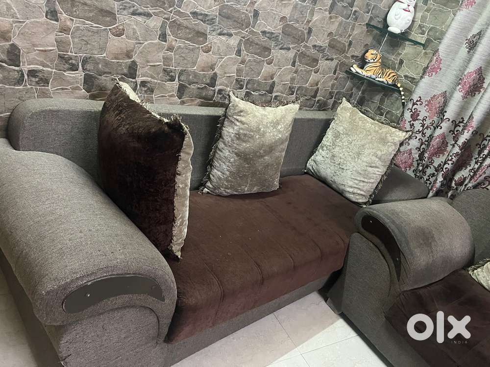 Five seater sofa set with cushion