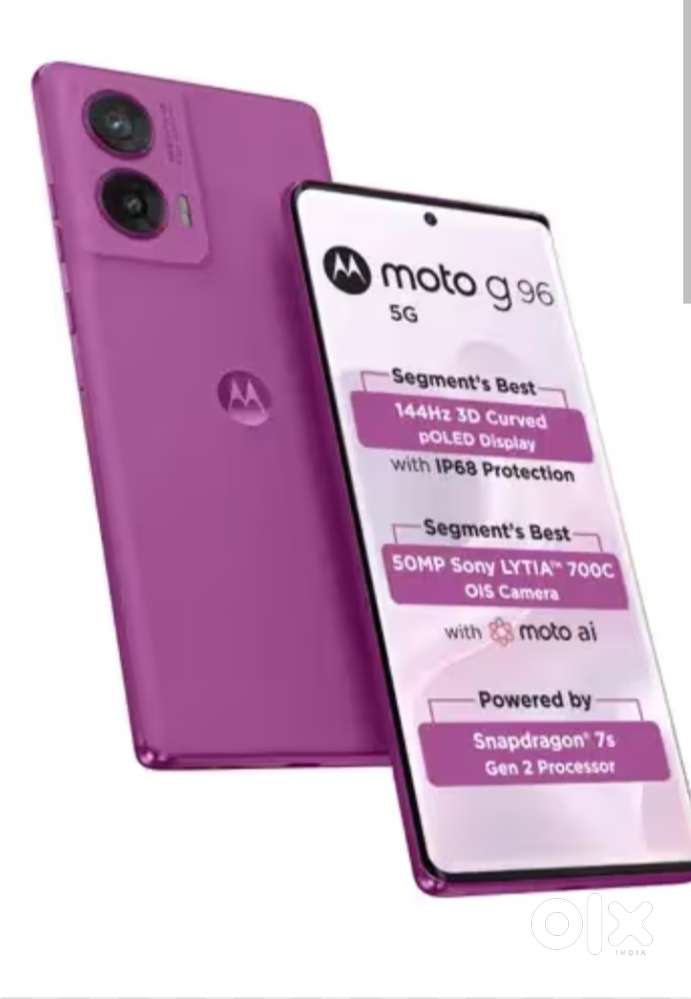45 days used motorola g96 5g ...8 gb ram, 128 internal storage