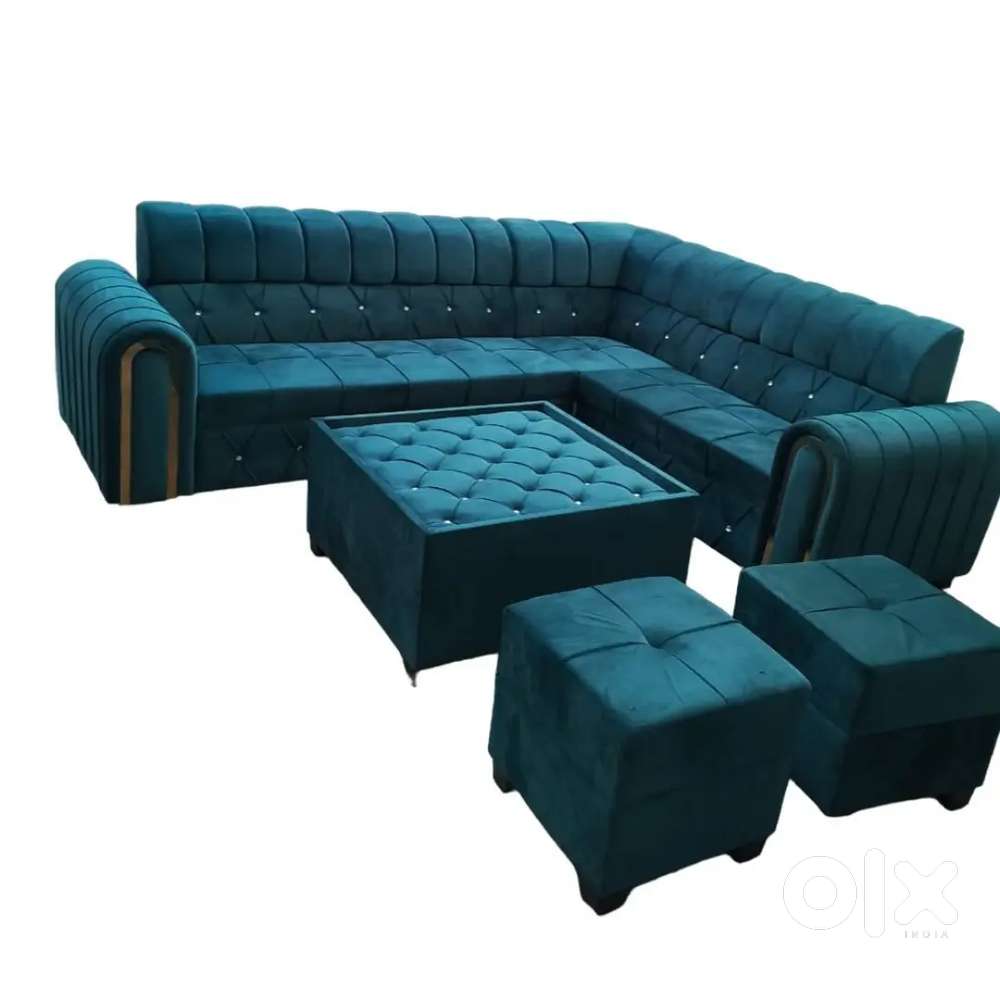 Super discount buy new sofa 8499, L size sofa 13990/-EMI on bajaj