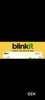 Hiring for udaipur blinkit delivery boy job