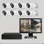Hikvision 8 Camera System, 4 Year Old