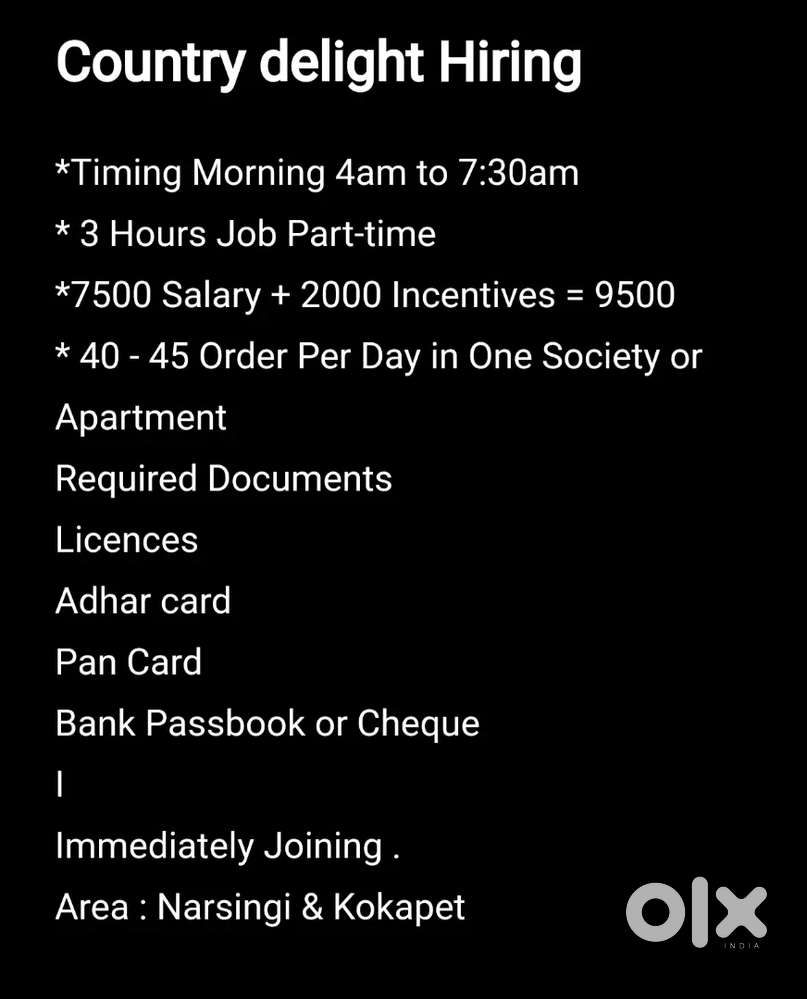 Country delight Delivery boy