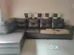 Brown Luxury LShape Sofa