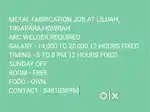 ARC WELDER REQUIRED