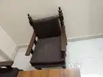 5 seater Wooden sofa set with wooden center table