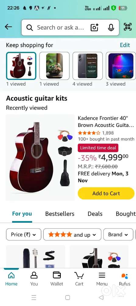 Kadence Frontier Acoustic guitar