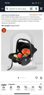 Infant Car Seat/Carry cot - unused