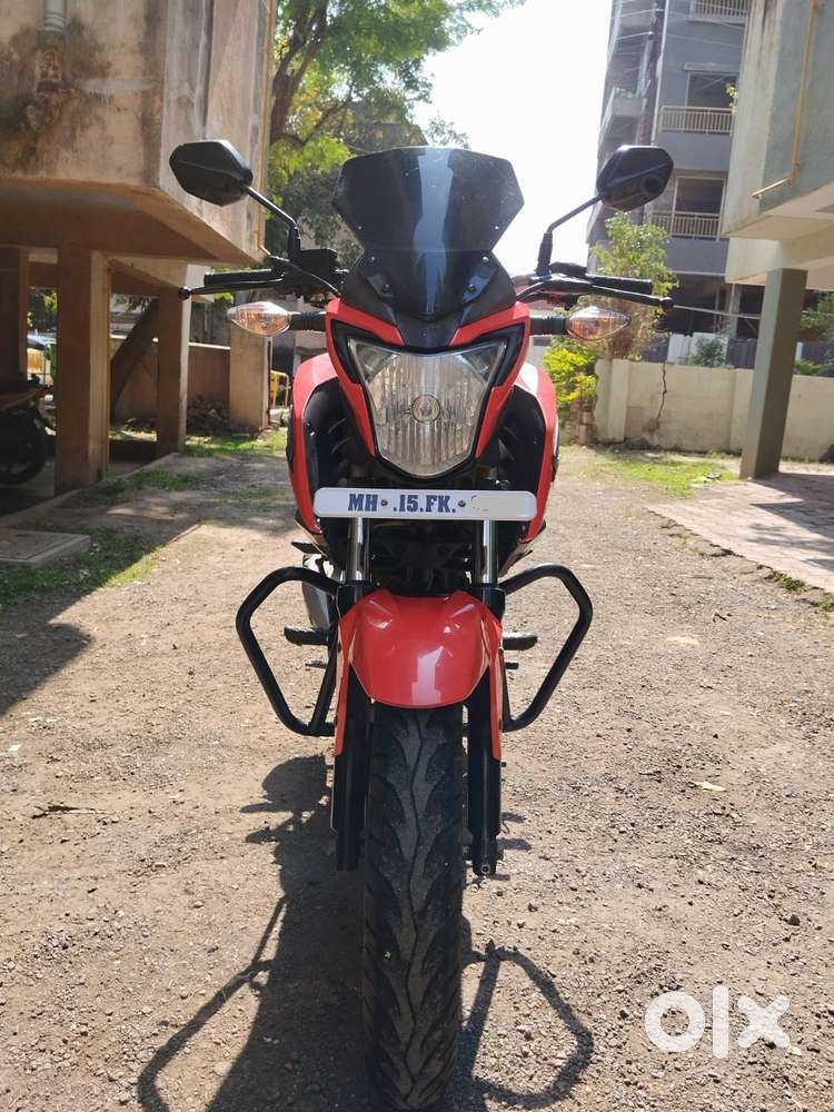 Premium Cherry Red Bike  Scratchless  85% Tyres  New Battery