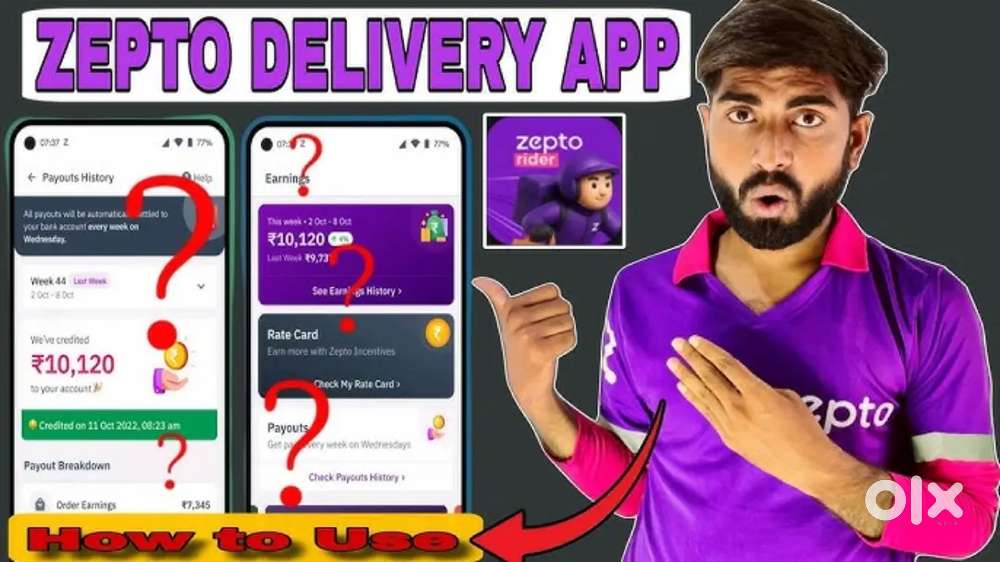 Zepto dilevery boy
