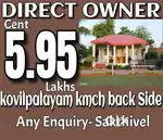 kovilpalayam kmch back side  dtcp plot in Available /'