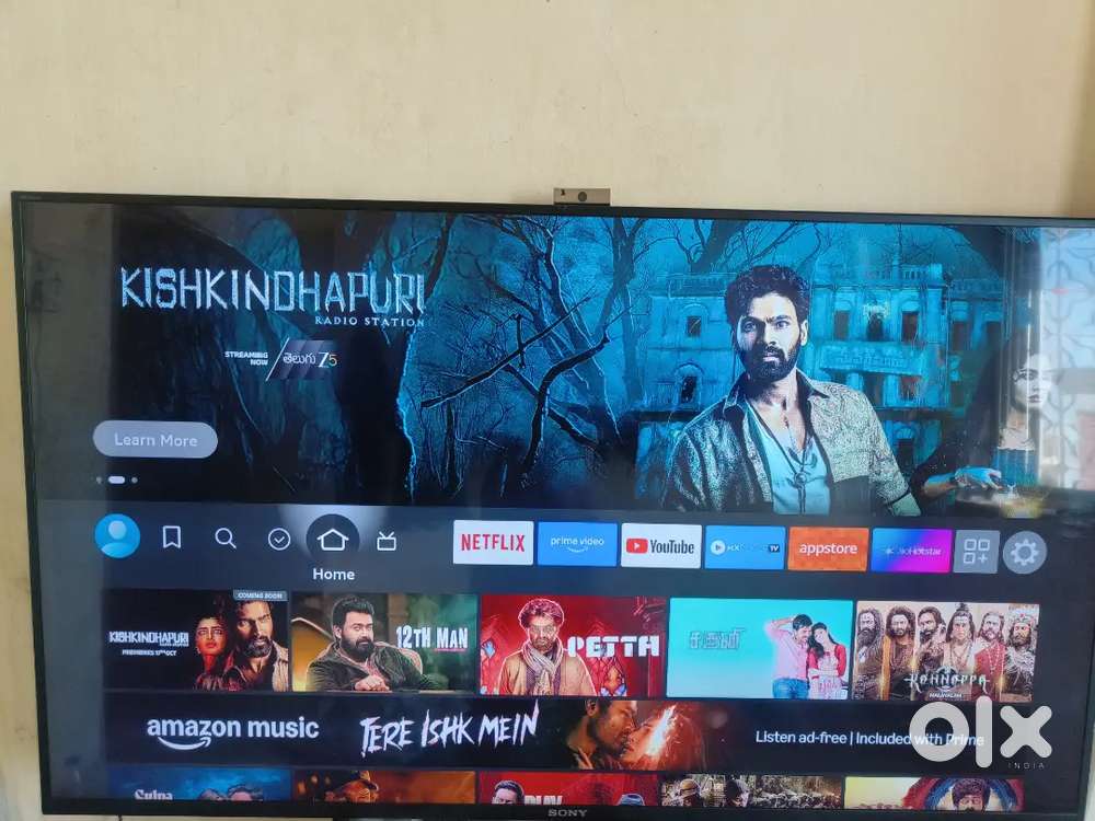 49 sony smart tv with og remote 4years old