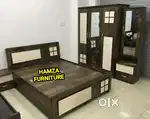 HAMZA FURNITURE New designer stylish look particle wood bedroom set