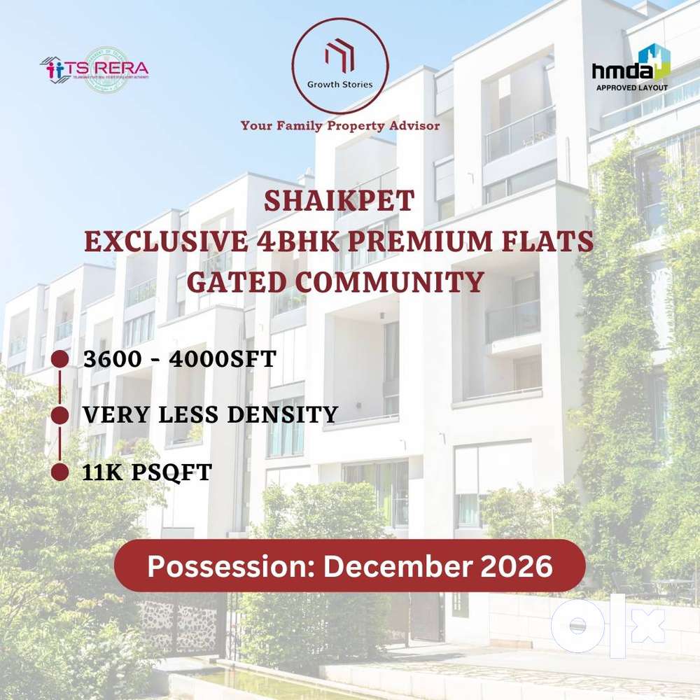 4BHK Shaikpet Premium Apartment in Gated Community