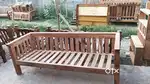 4 seater diwan wooden sofa