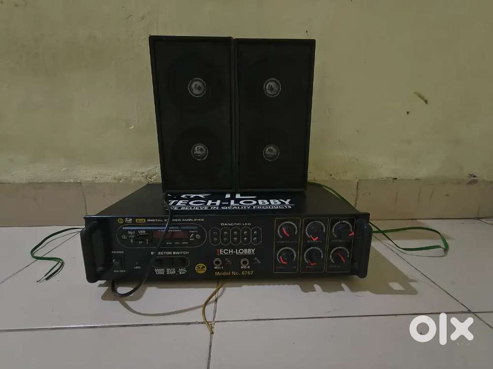 Amplifier with two speaker