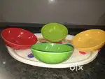 Tray with 4 bowls