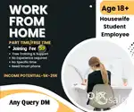 Work From Home Part time 15000 Full Time 25000 with Smartphone