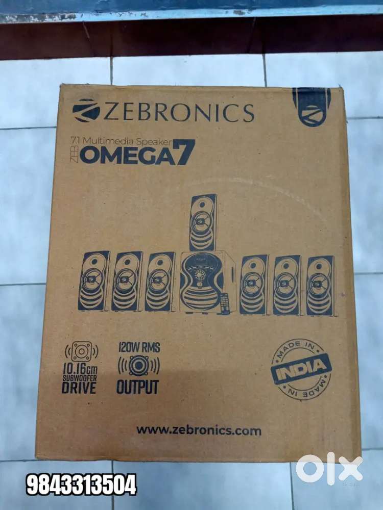 Brand new Zebronics 7.1 home theatre 2 years warranty