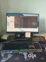 BENQ Monitor, keyboard & mouse, speakers, ups