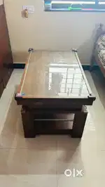 Sofa Table with Glass
