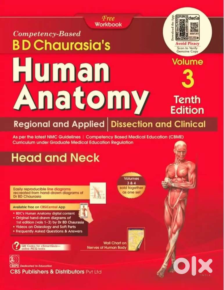 BD Chaurasia's Human Anatomy, Volume 3, Tenth Edition
