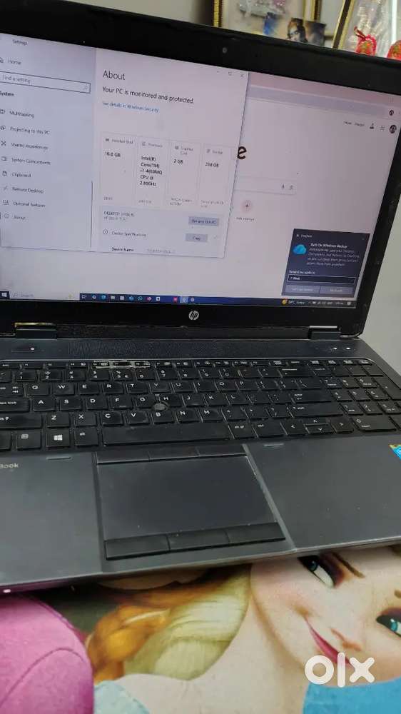 Hp laptop ZBook 15 G2