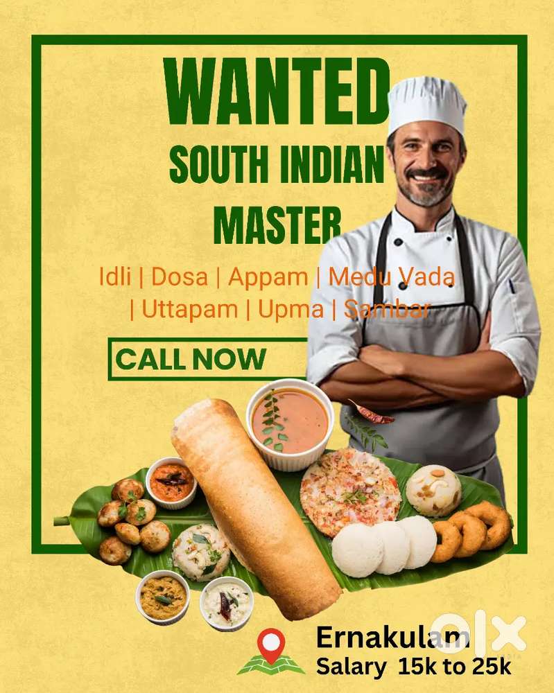 Wanted Dosa Idli Master