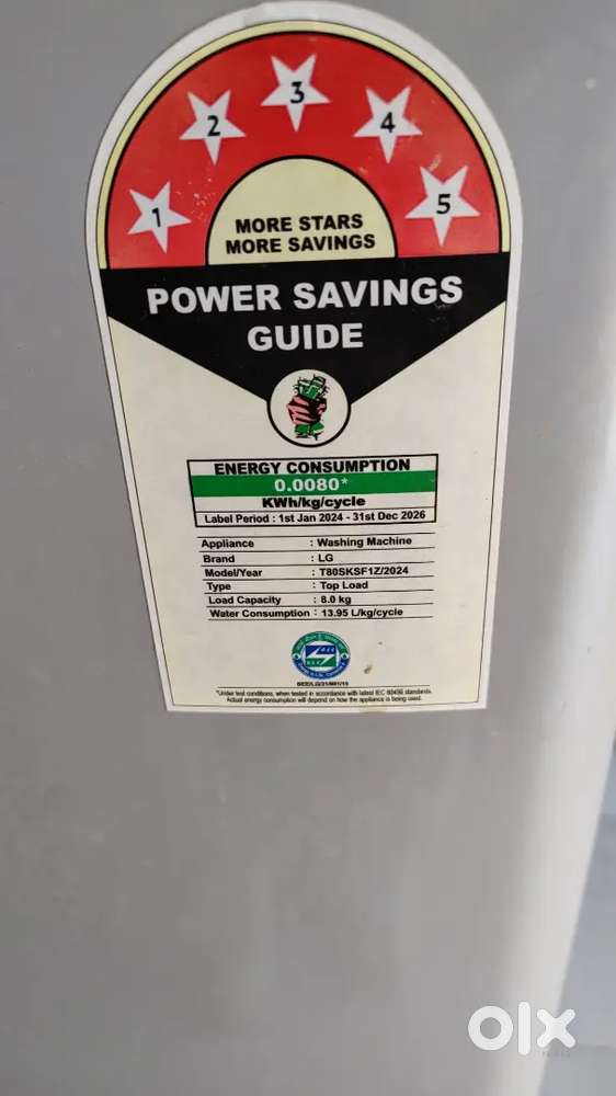Lg automatic 8kg washing machine