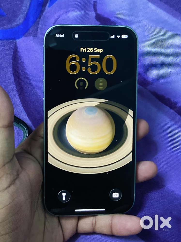 iPhone 15 - Green 128 GB - One Year Old With Bill And Box