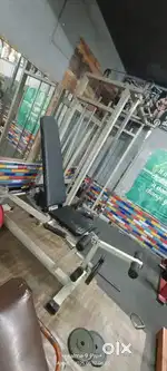 Full gym setup with cardio equipments