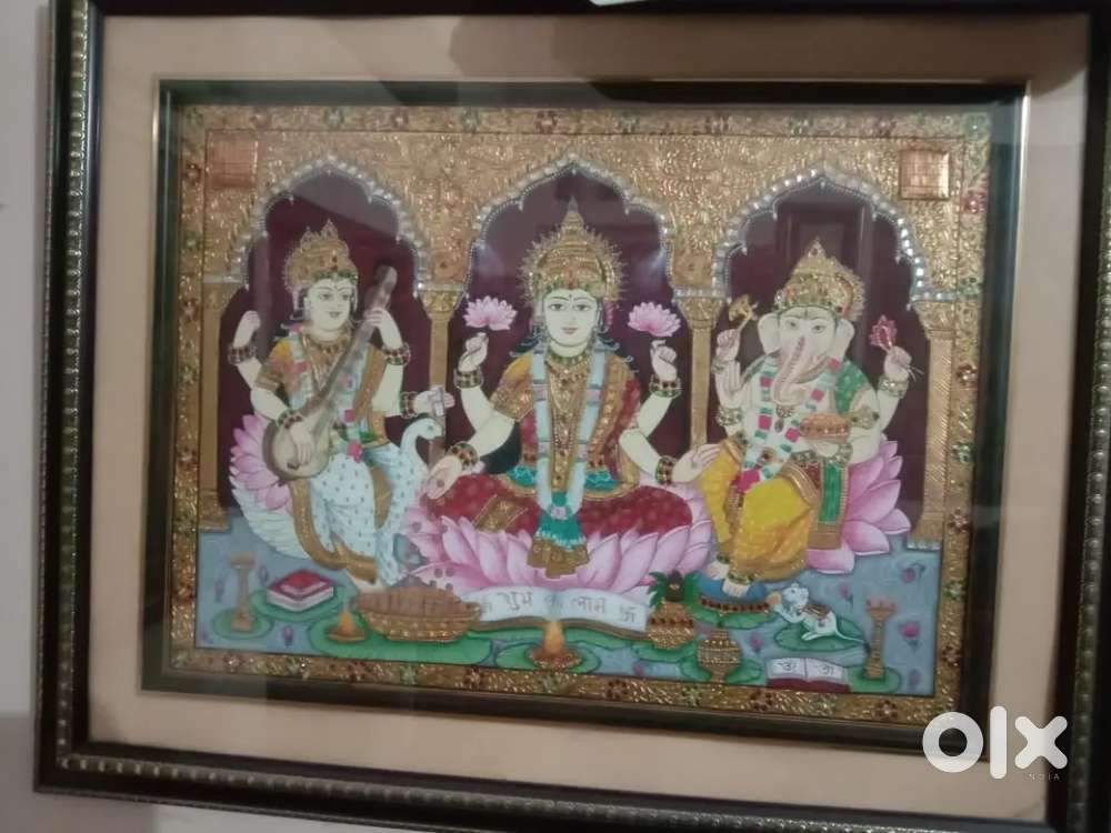 Handmade painting on Paper, Silks, Wood, Marble