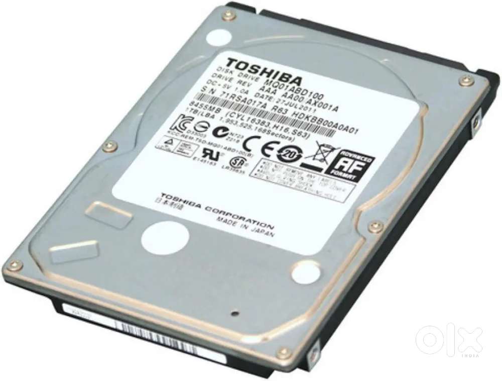 1TB HDD Laptop Tosiba Company