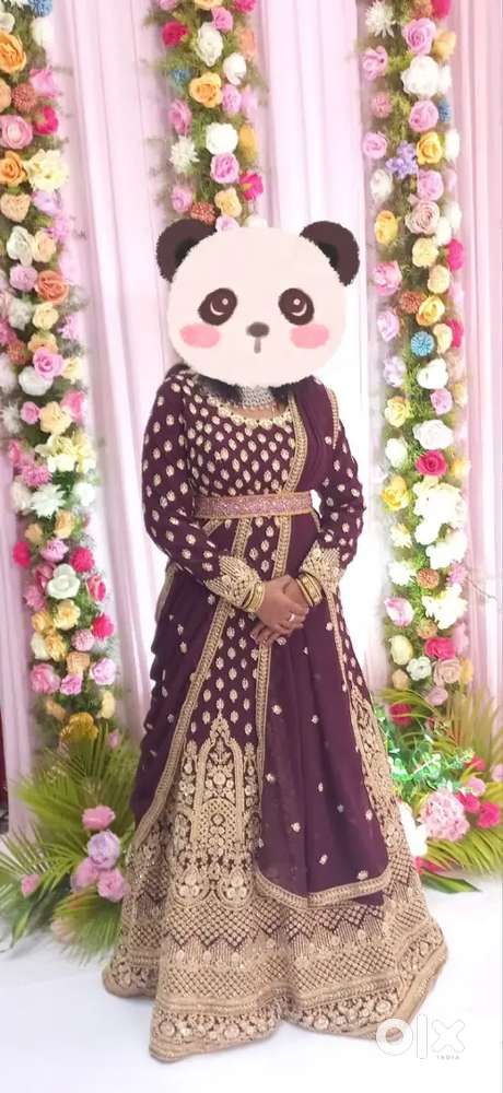 Pothys saree and  wedding gown