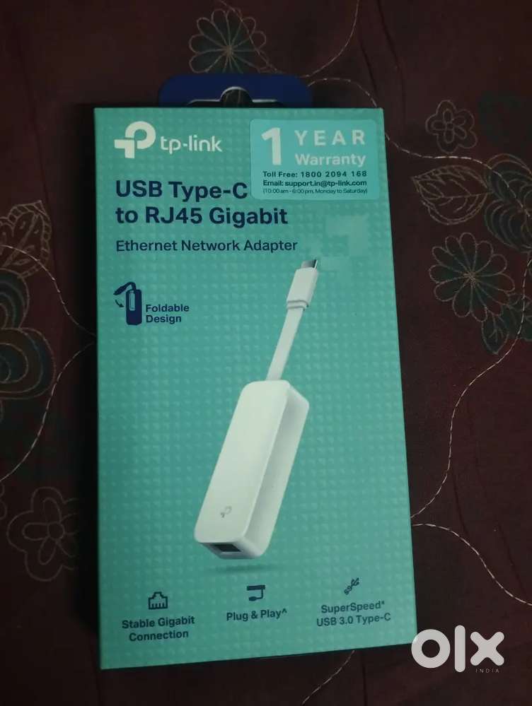 Ethernet Network Adapter (USB Type-C To RJ45 Gigabit)