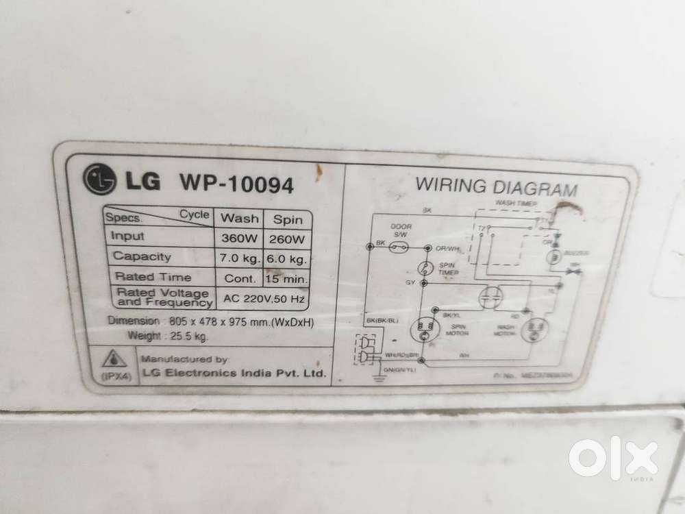 LG  WP-10094 washing machine