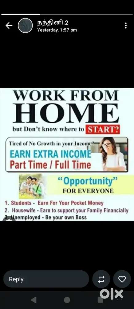 Full time, part time, work from home