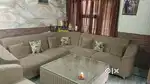 L shape sofa,new condition,8 seater+ center table
