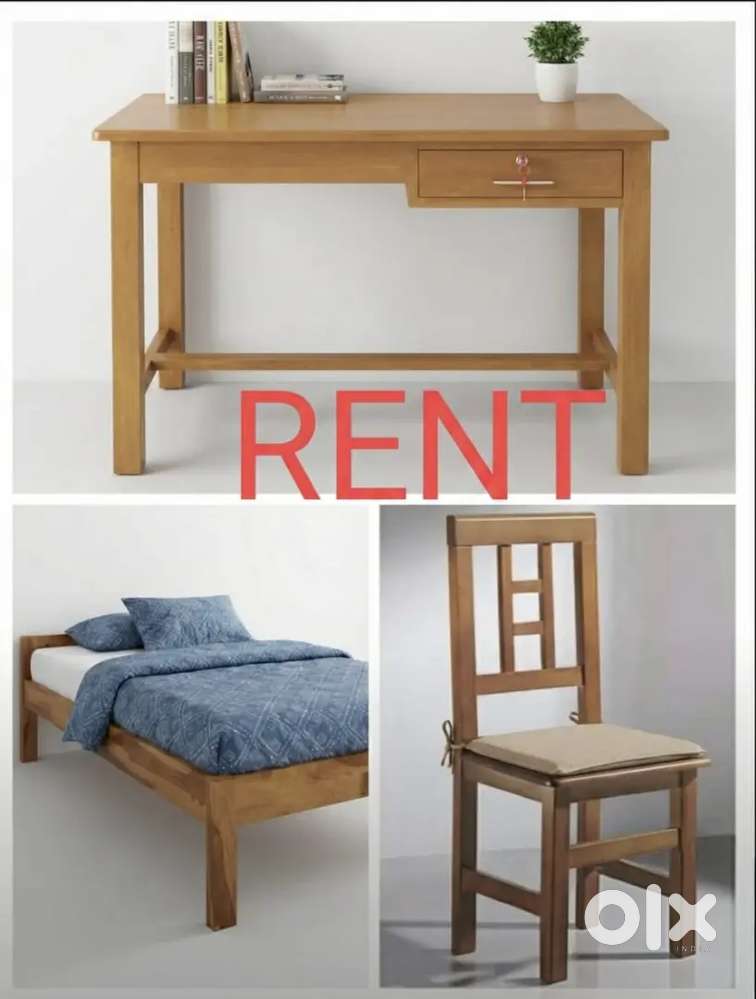 Rent Table Bed chair for bachelor and pg students