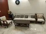 Sangwan Wood 6 Seeter Sofa With Table