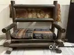wooden sofa
