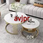 New Stylish Marble Top Nesting Center Tables for Living Room coffee