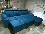 SOFA CUM BED WITH LOUNGE SOFA IN EMI AVAILABLE ALIYAR ARHAM RECLINERS