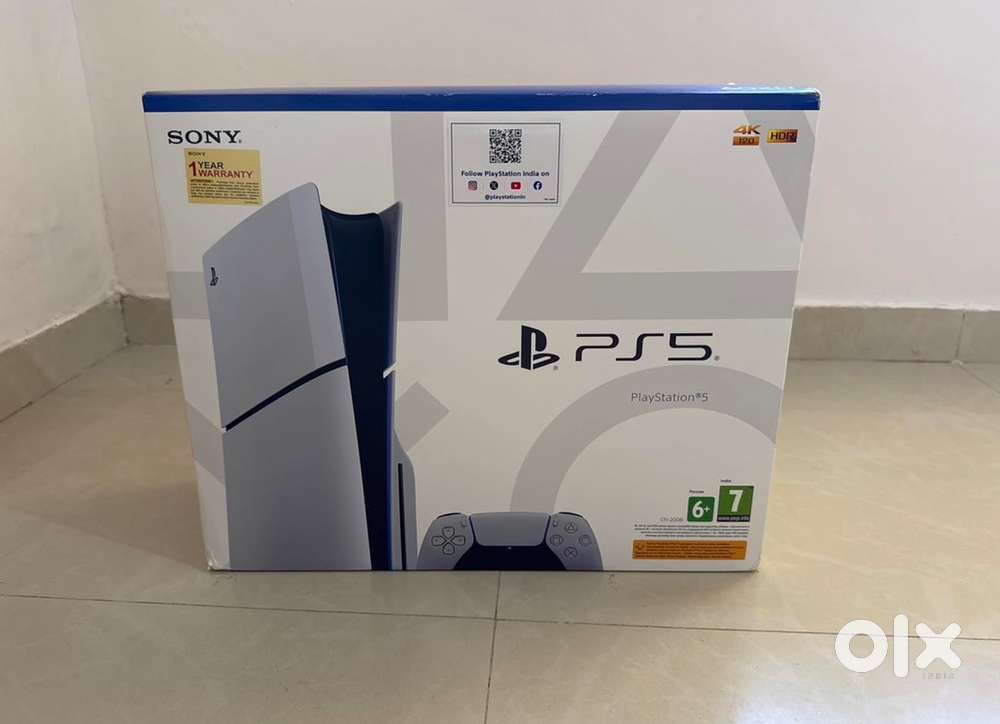 Ps5 slim with box like new condition 2 months warranty