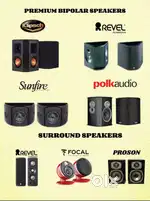 KLIPSCH,REVEL,SUNFIRE,POLK PREMIUM BIPOLAR SPEAKERS