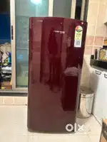 Maroon fridge 2 years used