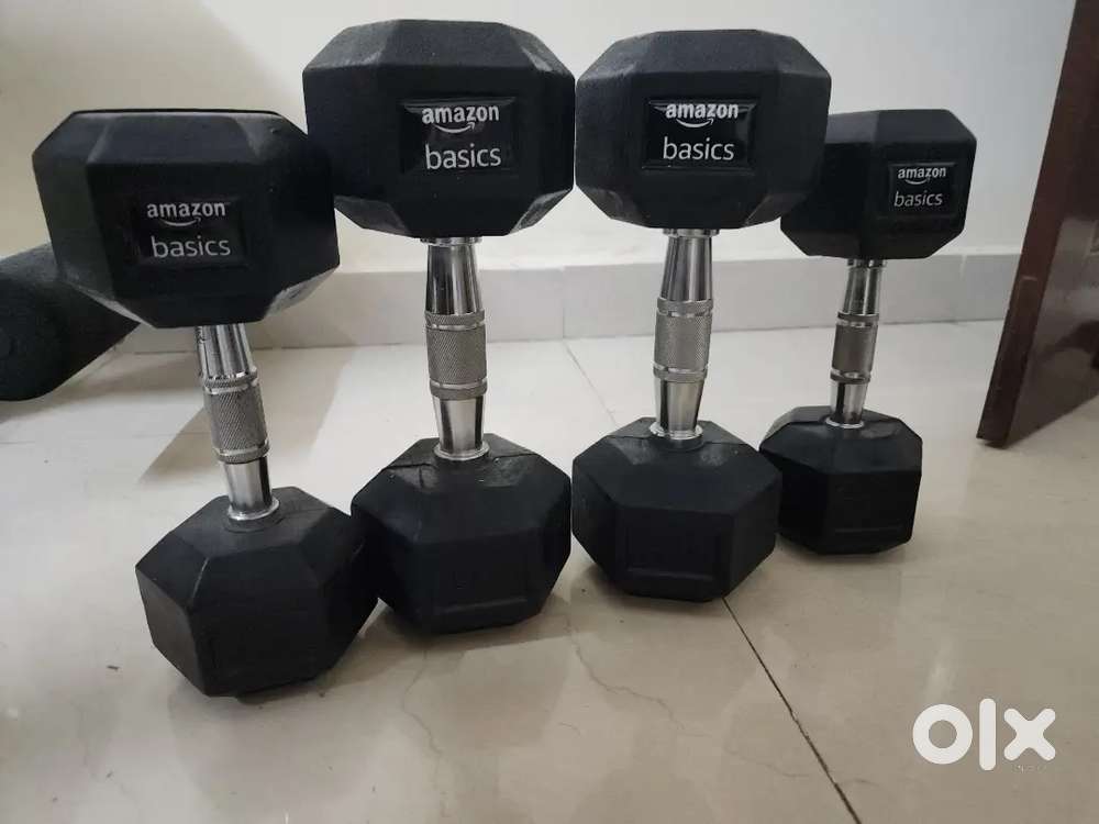Selling dumbells and Bench;  Moving out